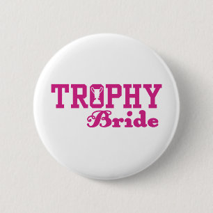 Macaron Rond 5 Cm Mariée de trophée