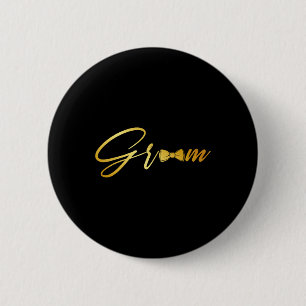 Macaron Rond 5 Cm Mariée et marié, mari et femme, tenue de mariage a
