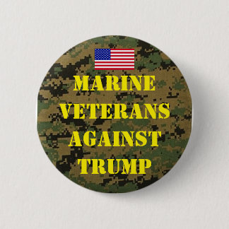 Macaron Rond 5 Cm Marine Veterans Against Trump Button
