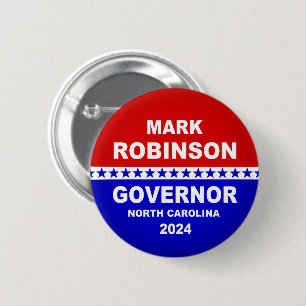 Macaron Rond 5 Cm Mark Robinson Gouverneur Caroline du Nord 2024