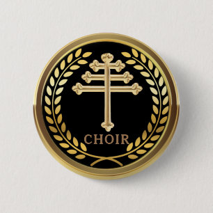 Macaron Rond 5 Cm Maronite Church Choir Pin Button