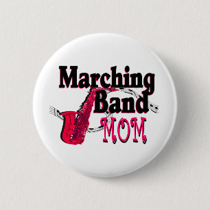 Macaron Rond 5 Cm Marquage de bande maman/ saxophone