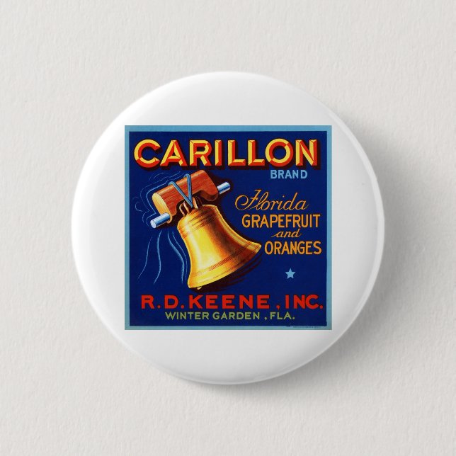 Macaron Rond 5 Cm Marque Carillon Florida Grapefruit (Devant)