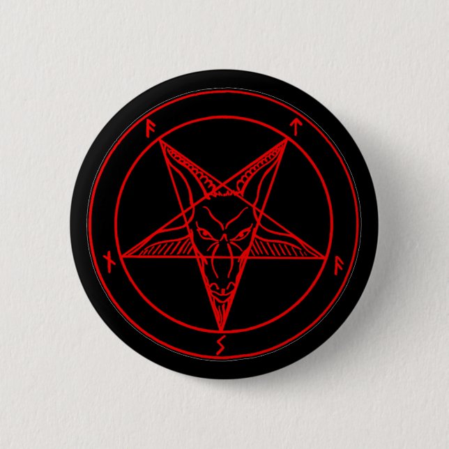 MACARON ROND 5 CM MARQUE DU DIABLE (Devant)