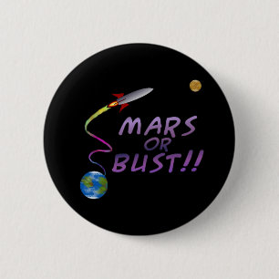 Macaron Rond 5 Cm Mars ou buste ! ! Bouton