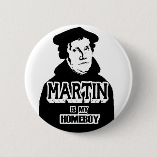 Macaron Rond 5 Cm Martin est mon bouton de Homeboy