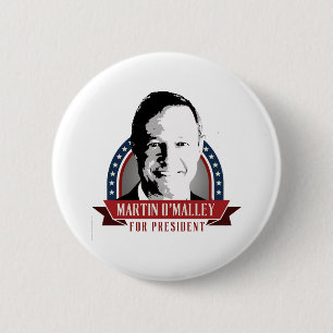 Macaron Rond 5 Cm Martin O'Malley pour le président 2016 a orné la