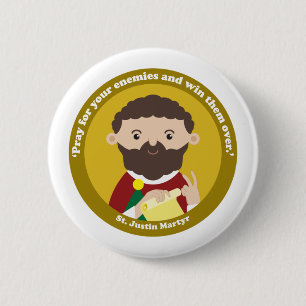 Macaron Rond 5 Cm Martyr de St. Justin