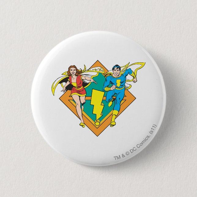 Macaron Rond 5 Cm Mary et Junior Run (Devant)
