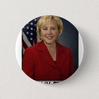 Macaron Rond 5 Cm Mary Landrieu, celle est mon sénateur !