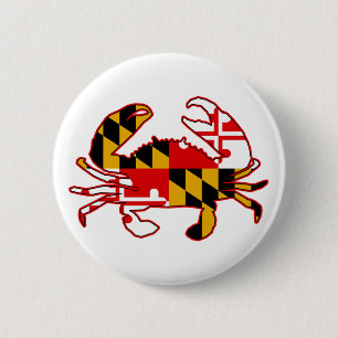Macaron Rond 5 Cm Maryland Flag
