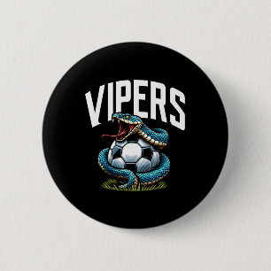 Macaron Rond 5 Cm Mascotte de football Vipers pour joueurs et joueur
