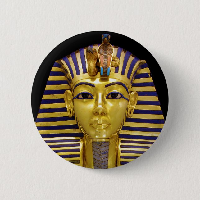 Macaron Rond 5 Cm Mask d'Egyptian (Devant)
