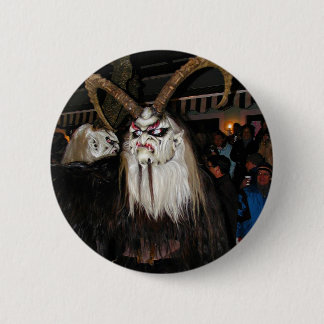 Macaron Rond 5 Cm Masque diabolique japonais à la corne