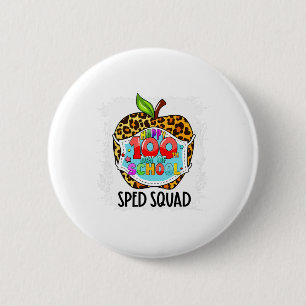 Macaron Rond 5 Cm Masque facial Squad Happy 100e jour d'école Sped E