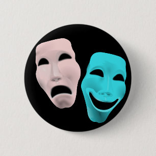 Macaron Rond 5 Cm Masques de comique