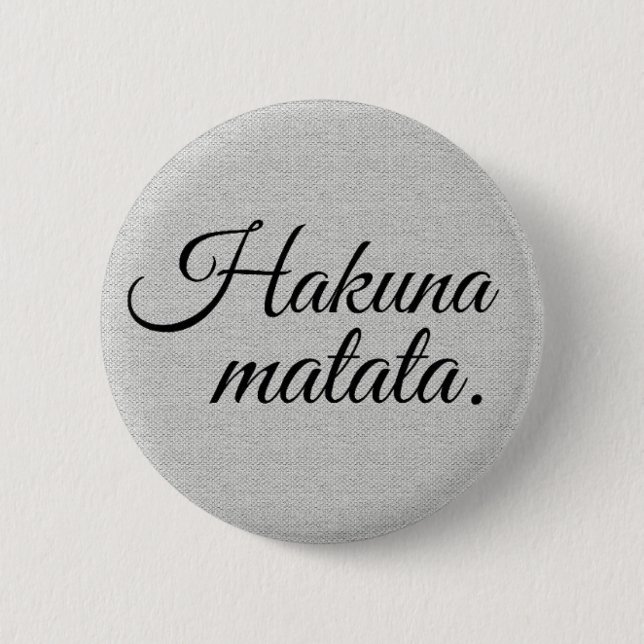 Macaron Rond 5 Cm Matata de Hakuna (Devant)