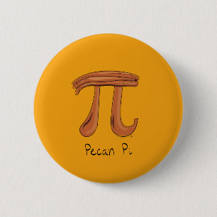 Macaron Rond 5 Cm Math drôle Pecan Pi Thanksgiving Automne