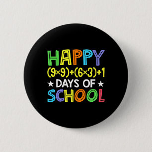 Macaron Rond 5 Cm Math Formula 100 Jours D'École Drôle Enseignant Ma