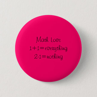 Macaron Rond 5 Cm Maths Love1+1=everything2-1=nothing