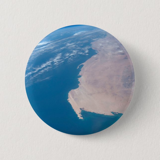 Macaron Rond 5 Cm Mauritanie Et Sahara Occidental Au Large De L'Afri (Devant)