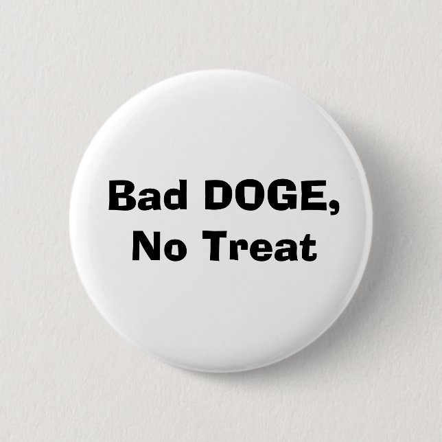 Macaron Rond 5 Cm Mauvaise DOGE, pas de traitement (Devant)