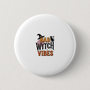 Macaron Rond 5 Cm Mauvaises vibrations de sorcière Création de chemi