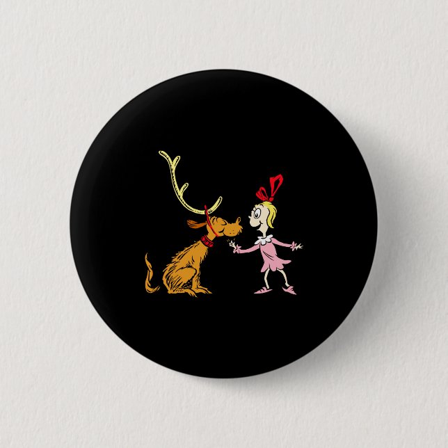 Macaron Rond 5 Cm Max Cindy Lou Who  (Devant)
