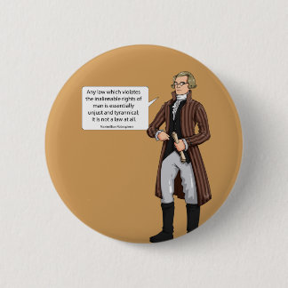 Macaron Rond 5 Cm Maximilian Robespierre citation 1