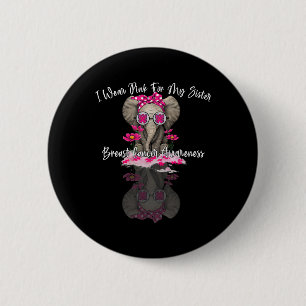 Macaron Rond 5 Cm Mb Je Porte Du Rose Pour Ma Soeur Elephant Cance D