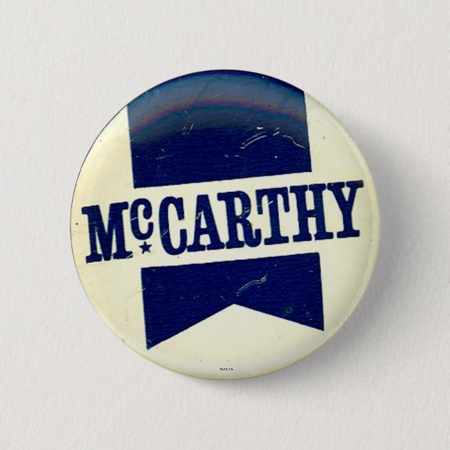Macaron Rond 5 Cm McCarthy pour le président - bouton (Devant)