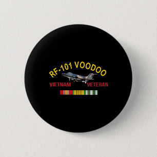 Macaron Rond 5 Cm Mcdonnell F-101 Voodoo Vietnam Vétérinaire Rf-101 