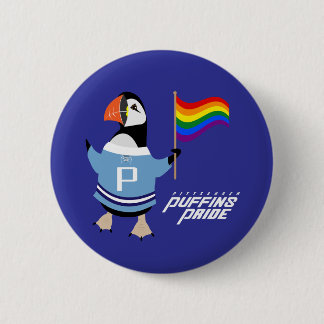 Macaron Rond 5 Cm McGuffin Puffin Pride