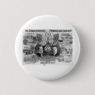 Macaron Rond 5 Cm McKinley 1900 - Teddy Roosevelt