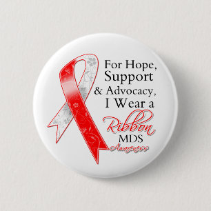 Macaron Rond 5 Cm MDS Support Hope Awareness