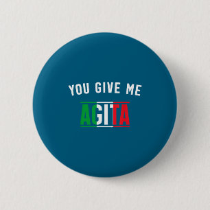 Macaron Rond 5 Cm Me Give Agita Expression d'argot italien
