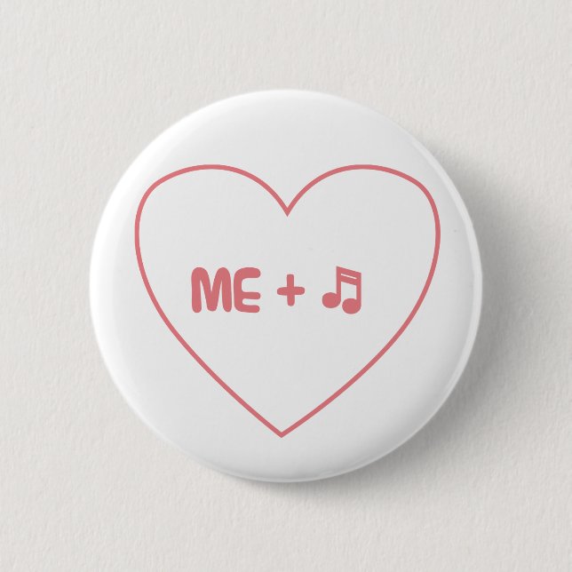Macaron Rond 5 Cm Me + musique (Devant)