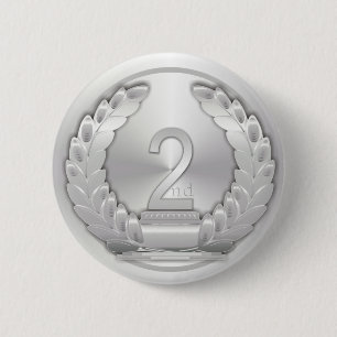 Macaron Rond 5 Cm Médaille d'argent