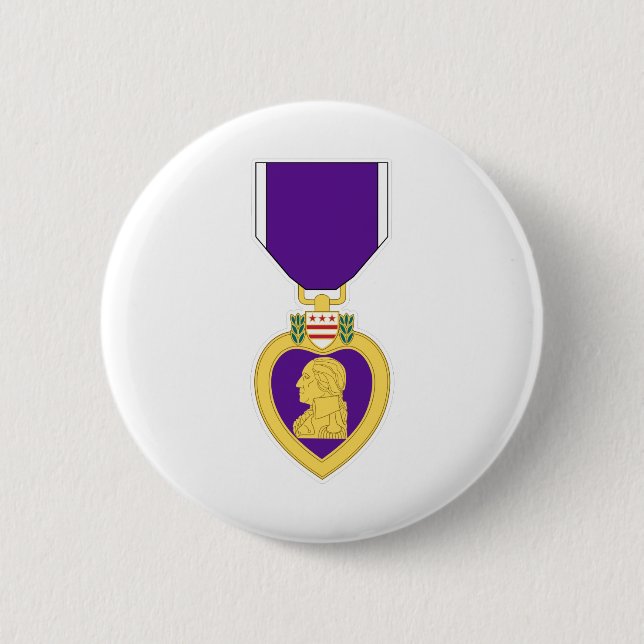 Macaron Rond 5 Cm Médaille de Purple Heart (Devant)