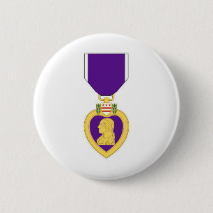 Macaron Rond 5 Cm Médaille de Purple Heart