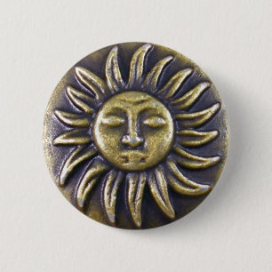 Macaron Rond 5 Cm Médallion du Soleil