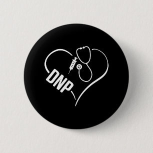 Macaron Rond 5 Cm Médecin de la pratique infirmière de la PRP Heartb