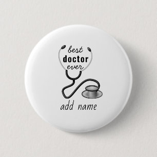 Macaron Rond 5 Cm Médecin Exceptionnel Personnalisé Merci Médecin