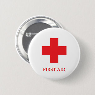 Macaron Rond 5 Cm Médecin Simple MÉDECIN & Premiers Secours, Croix,