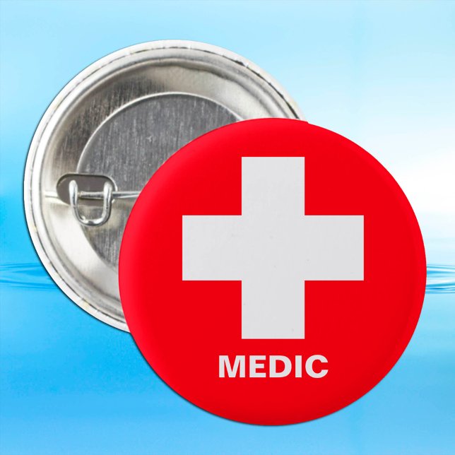 Macaron Rond 5 Cm Médecine et premiers soins, Ambulance, Docteur (Créateur téléchargé)