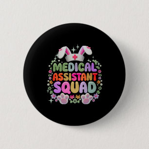 Macaron Rond 5 Cm Médicale Istad Squad Drôle mignon Jour de Pâques B