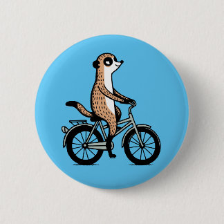 Macaron Rond 5 Cm Meerkat en vélo
