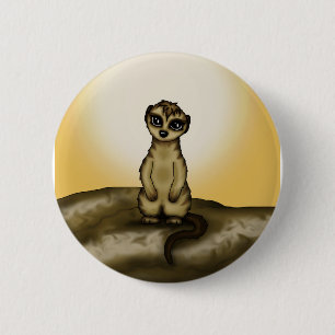 Macaron Rond 5 Cm Meerkat mignon
