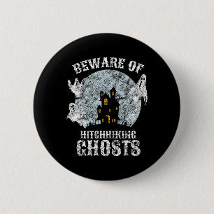 Macaron Rond 5 Cm Méfiez-Vous vintage De L'Halloween Fun Ghosts