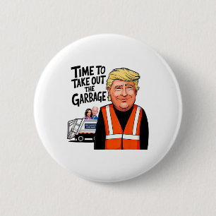 Macaron Rond 5 Cm Mega Trump Garge Truck Temps Pour Sortir De La Gar